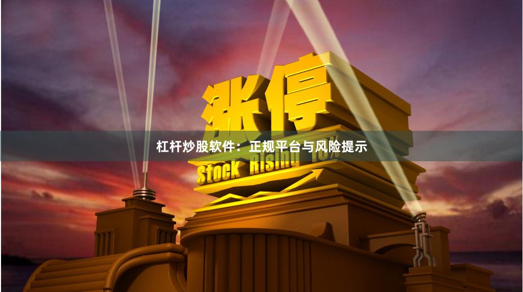 杠杆炒股软件：正规平台与风险提示